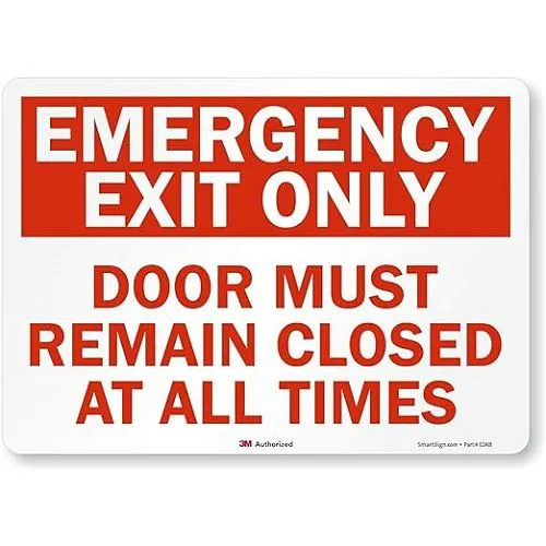 Vatnsheld neyðarútgangsskilti